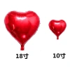 10-inch heart-shaped aluminum film balloon heart-shaped heart aluminum foil balloon Wedding room birthday party decoration supplies wholesale 1 Item Picture